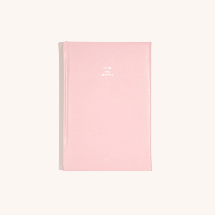 Pink PU Leather Notebook: 'Trust the Process'